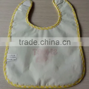 Wholesale Cotton Plush Baby Bib Plain White thumbnail-2