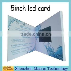 Factory Custom LCD Screen Video Greeting Card/ Digital Business Cards for Festival,Birthday,Wedding thumbnail-1