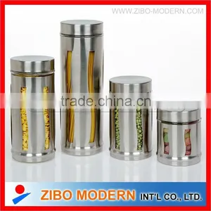 Round Glass Canister for Food thumbnail-1