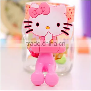Wholesale Catoon Wall Mounted Silicone Suction Cup Toothbrush Holder thumbnail-4