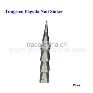 Hot Sale Tungsten Weights Cheaper Sharp Tungsten Pagoda Nail Sinker thumbnail-3