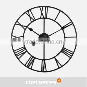 DEHENG 20 Inch Big Size Iron Outdoor Floor Wall Clock thumbnail-2