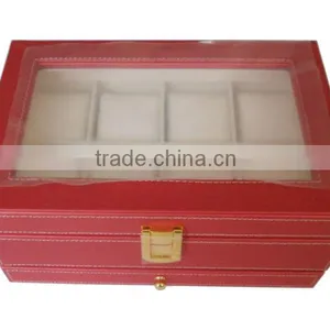 Exquisite & Trendy Pink Watch Wooden Gift Box & Display Wholesale thumbnail-1