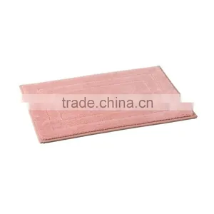 DADA Solid Color Microfiber Densely Shagge Bathroom Carpet Non-skid Mat thumbnail-3