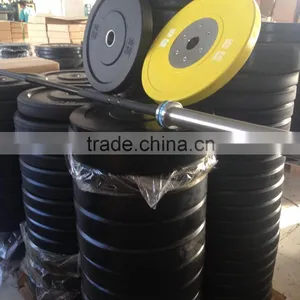 Top Quality Competition Bumper Plates/yellow Olympic Bumper Plates 15KG thumbnail-5