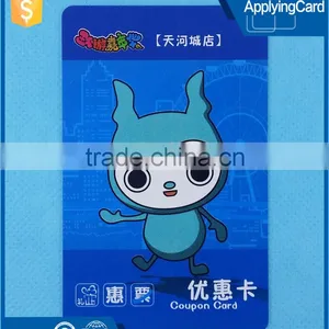 Cartoon Image Design Plastic Card Pvc Smart Card Rfid Contact Card for Amusement Park Membership Coupon Card thumbnail-1
