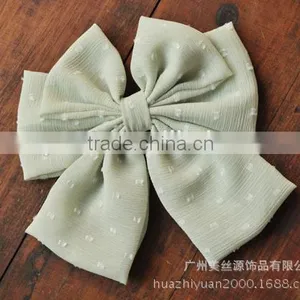 5 Inch Women Double Ribbon Bow Gilrs Hair Clip Satin Ribbon Bow Girl's Hairpins Headwear Accessories thumbnail-4