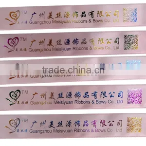 Custom 3D Gold Plate Logo Satin Ribbon Factory 100% Silk Satin Fabric Satin Ribbon Roll Ribbon Satin thumbnail-1