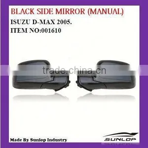 D-max Auto Accessories Black Side Mirror #0001610 Black Side Mirror for D-max 2002-2008 thumbnail-1