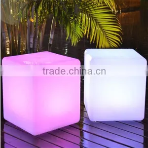 Illuminated Flashing Color Changing Led Outdoor Cube Seating thumbnail-1