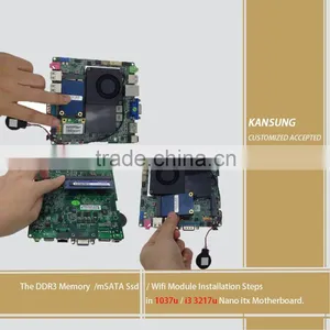 I3 Dual LAN MINI PC 3217u 2G DDR3 Ram 128G SSD Ubuntu WIN10 Office Computer Rs232 Port thumbnail-3