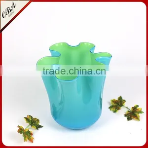 Hand-blown Modern Style Cheap Chinese Cabbage Glass Vase / Eco-friendly Home Decor Big Glass Flower Vase thumbnail-5