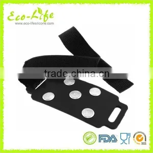 5 Teeth Stainless Steel Metal Silicone Snow Walking Crampon thumbnail-4