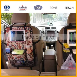Car Organiser With Clear Tablet Pocket. Ideal for Storing Your Baby Wipes thumbnail-1