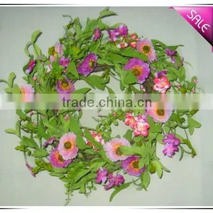 Artficial Fabric Flowers Wreaths for Outdoor Decoration thumbnail-1