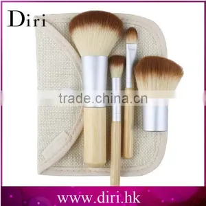 Bamboo Handle Brush Sets 5pcs Small Travel Brush Kit Bamboo Eco Friendly Makeup Brush thumbnail-1