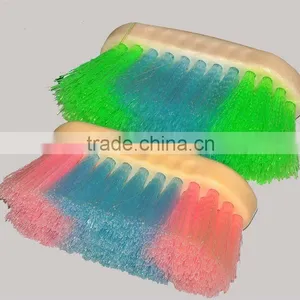 Fluorescent Synthetic Bristles Horse Grooming Brush thumbnail-1