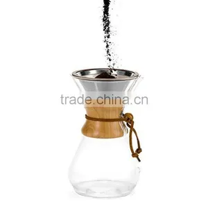 YS Manufacturer Best Pour Over Coffee Brewer With Reusable Mesh Filter Cone Dripper thumbnail-2