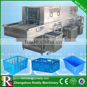 Electric Heating Type Stainless Steel 0-15m/min Plastic Basket Washer thumbnail-1