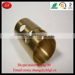 China Manufacture CNC Turned Small Tolerance Brass Sleeve Bushing thumbnail-1