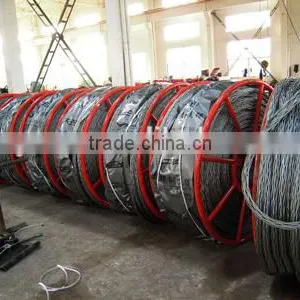 Galvanized Steel Anti Twist Braid Rope / Wire Rope for Transmission Line Stringing thumbnail-1