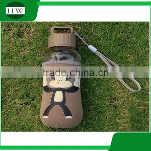 Cartoon Smile Face 320ML Anti Hot Cup Bottle thumbnail-1