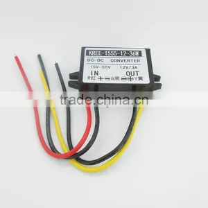 24V36V48V Turn 12V3A Power Converter Module DC-DC Buck Regulator 12V 15V to 55V thumbnail-1
