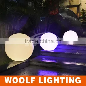 Wonderful Glowing Outdoor Swimming Pool and Garden Used Rechargeable Colouful Waterproof LED Light Up Ball thumbnail-1