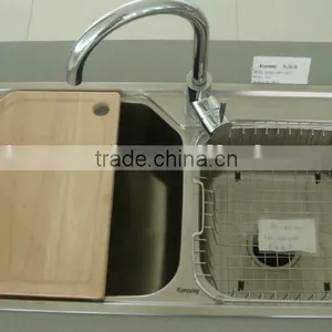 Stainless Steel Double Bowl Kitchen Sink thumbnail-1