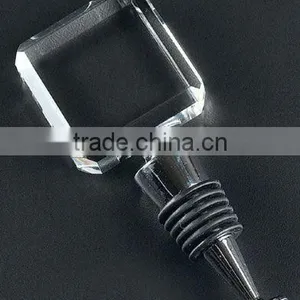 Square Crystal Wine Stopper Bottle Stopper thumbnail-1