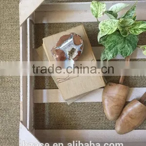 White Wooden Wall Hanging Crate Shelf / Wall Pocket thumbnail-3