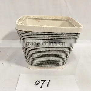 Guangxi Retro Outdoor Garden Ornamental Round Cheap Wooden Flower Box thumbnail-4
