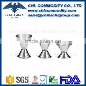 1oz/2oz Double Size Measure Stainless Steel Jigger With Rubber Painting thumbnail-3