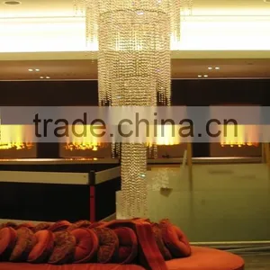 Hanging Crystal Chandelier, Modern Pendant Light thumbnail-1