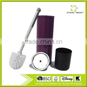 Home Basics Vented Stainless Steel Toilet Brush Holder thumbnail-1