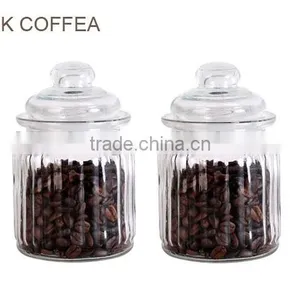 Small Colored Nice Glass Lid Glass Cookie Candy Jar for Wedding Gift thumbnail-3
