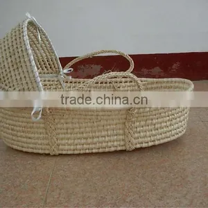 High Quality and Cheap Maize Mose Basket/willow Baby Basket thumbnail-1