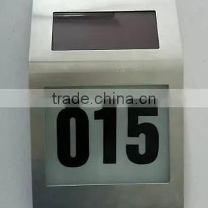 FQ-523 Solar LED Doorplate Light, House Number Light,metal Solar Light thumbnail-1