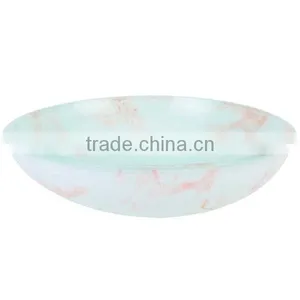 Jadeite Style Fruit Bowl/ Art Ashtray/ Decorative Hotel Marble Plate/ Top Quality Glass Ash Ashtray BHL-P20 thumbnail-1