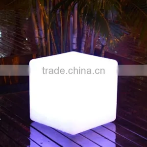 Outdoor Furniture Rechargeable RGB Color Changing Waterproof Chair Lighting up LED Cube thumbnail-5