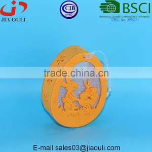 BSCI Audit Factory New Design Easter Decorations With LED Light Non-woven Hanging Eggs Decorations thumbnail-4