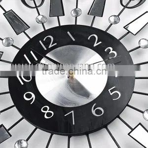 Metal Wall Digital Clock With Eye and Mirror thumbnail-4