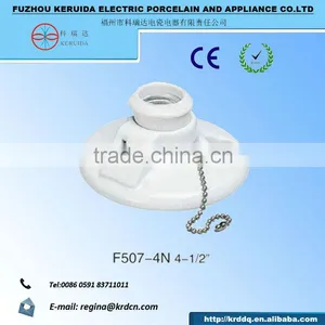 E27 Porcelain Switch and Socket Lampholder thumbnail-2