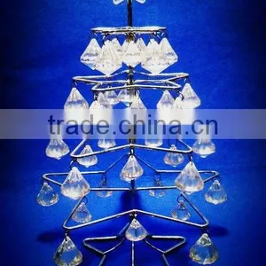 Acrylic Pearls & Metal Lighted Hanging Display Rack/shelf for Table Decoration thumbnail-4