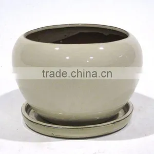 2012 Hot Sale Ceramic Indoor Pot With Saucer thumbnail-1
