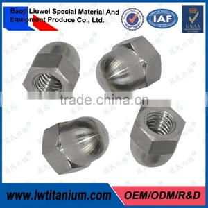 Gr2/Gr5 DIN1587 Titanium Hexagon Metric Cap Nuts thumbnail-1