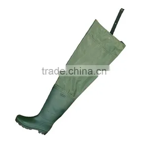 Nylon Hip Fishing Wader With Pvc Rain Boots thumbnail-1