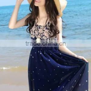 New Design Chiffon Flower Print Pleated Mini Skirt thumbnail-2