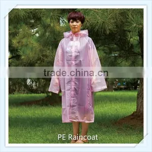 Purple Cheap PE Raincoat Prices thumbnail-2