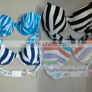 LADIES PADDED STRETCH FOAM BRA thumbnail-1
